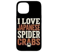 Carcasa para iPhone 15 Cita Vintage I Love Japanese Spider Crabs
