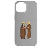 Carcasa para iPhone 15 Clara y Francisco de Asís