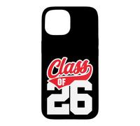 Carcasa para iPhone 15 Clase de 26 Grow with Me Graduate 2026 Estilo Deportivo Oscuro