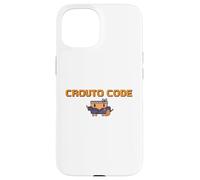 Carcasa para iPhone 15 【Code DE CROUTO】 Herramienta de Ilustración de AI Agente de IA Ejecución Binario Hacker Dot Gake GPT