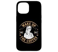 Carcasa para iPhone 15 Coffee Lover Wake Up and Smell The Coffee Cafeine Baristas