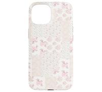Carcasa para iPhone 15 Colcha de Encaje Collage Floral Patchwork Girly Coquette Romántico