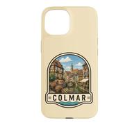 Carcasa para iPhone 15 Colmar Francia Vintage Canal Town Design