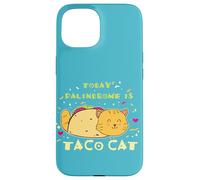 Carcasa para iPhone 15 Comida Mexicana Foodie Cita Divertida Hoy Palíndromo Es Taco Cat