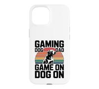 Carcasa para iPhone 15 Controlador Gaming Dog Dad Game On Dog On Gamer