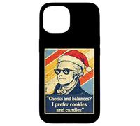 Carcasa para iPhone 15 Controles Y Equilibrios Alexander Hamilton Santa Navidad Navidad