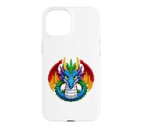 Carcasa para iPhone 15 Cool Dragon Master Builder Building Blocks Bricks Kids Boys