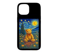 Carcasa para iPhone 15 Cool Teddy Bear in The Starry Night Painting Concept Art