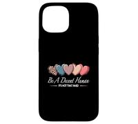 Carcasa para iPhone 15 Corazón Retro Vintage Be A Decent Human It's Not That Hard
