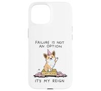 Carcasa para iPhone 15 Corgi Último Lugar El Fracaso Es Mi Reino