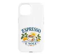 Carcasa para iPhone 15 Costa de Amalfi Italia Espresso E Sole Italiano Verano