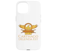 Carcasa para iPhone 15 Cotización Latina de la Antigua Roma SPQR Eagle - Carthago Delenda EST