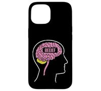Carcasa para iPhone 15 Creencia Poder Cerebral Diseño de Pensamiento