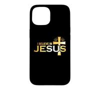 Carcasa para iPhone 15 Creo en Jesús - Cristiano