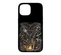 Carcasa para iPhone 15 Criaturas del Bosque Misterioso Bigfoot Leyendas del Hombre Polilla