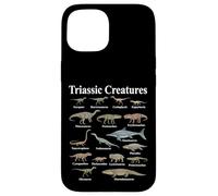 Carcasa para iPhone 15 Criaturas Triásicas Primeros Reptiles Evolución Paleontología
