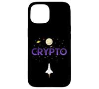 Carcasa para iPhone 15 Cryptocurrency Space Rocket Crypto Go Up Only In Crypto