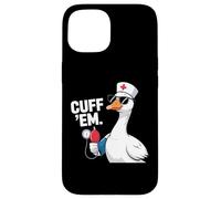 Carcasa para iPhone 15 Cuff 'Em Goose Nurse ER Enfermería