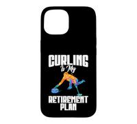Carcasa para iPhone 15 Curling es mi Plan de jubilación Curling