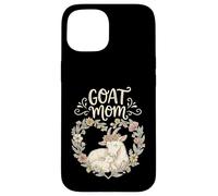 Carcasa para iPhone 15 Cute Floral Goat Mom Homestead Farmer Mother