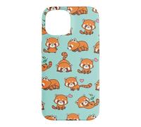 Carcasa para iPhone 15 Cute Funny Kawaii Womens Girls Kids Red Panda Lover Pattern