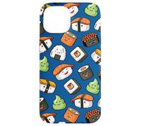 Carcasa para iPhone 15 Cute Kawaii Kids Womens Girls Cartoon Pattern Sushi Lover