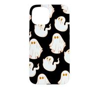 Carcasa para iPhone 15 Cute Spooky Ghost Pastel Goth Retro Groovy Halloween Black