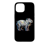 Carcasa para iPhone 15 Cyberpunk Glitchcore Glitch Vaporwave Capybara Vibes