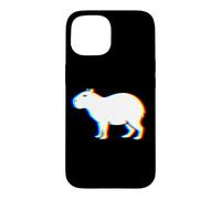 Carcasa para iPhone 15 Cyberpunk Glitchcore Glitch Vaporwave Capybara Vibes