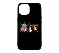 Carcasa para iPhone 15 Dabbing Santa Elf Friends Navidad Niños Niñas Hombres Navidad Dab