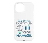 Carcasa para iPhone 15 Data-Driven Empathy-Led School Psychologist Brain Graphic