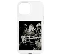 Carcasa para iPhone 15 Dave Edmunds Rockpile Cantante en Vivo por Dick Barnatt