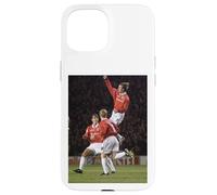 Carcasa para iPhone 15 David Beckham Scholes Man Utd Goal Football Copa del Mundo 1998