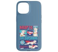 Carcasa para iPhone 15 DC League of Super-Pets Krypto's Superpower Lineup