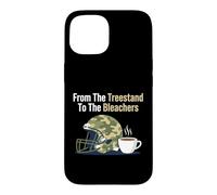 Carcasa para iPhone 15 De The Treestand a The Bleachers Sports Hunting Dad