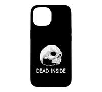 Carcasa para iPhone 15 Dead Inside Tees Skull Heavy Band Rock Goth