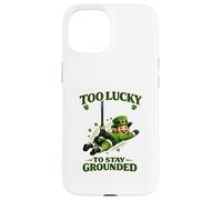 Carcasa para iPhone 15 Demasiado Afortunado para castigar Duendes Divertidos Lucky Joke Irish