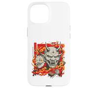 Carcasa para iPhone 15 Demon Mask Fire Duo Oni Print Edition Limited