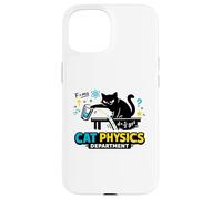 Carcasa para iPhone 15 Departamento de Física de Gatos - Nerdy Cat Science