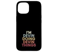 Carcasa para iPhone 15 Devin Name Devin Personalized Name First Given