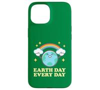 Carcasa para iPhone 15 Día de la Tierra Todos los Días Rainbow Globe Save The Planet Hombres Mujeres