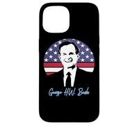 Carcasa para iPhone 15 Día del Presidente George H.W. Bush 41er Presidente 1989-1993