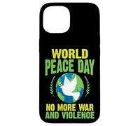 Carcasa para iPhone 15 Día Mundial de la Paz No más Guerra y Violencia Paz
