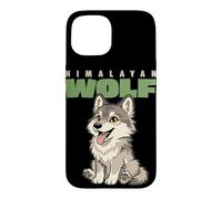 Carcasa para iPhone 15 Dibujos Animados Lobo del Himalaya Raza Animal Amante Lindo Lobos