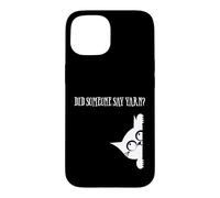 Carcasa para iPhone 15 Did Someone Say Yarn Funny Cat Lover Knitting Crochet Hobby