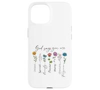 Carcasa para iPhone 15 Dios Dice Que Eres único Especial Fuerte fe Cristiana