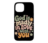 Carcasa para iPhone 15 Dios está locamente Enamorado de ti fe Cristiana inspiradora