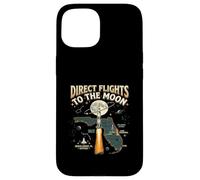 Carcasa para iPhone 15 Direct Flights to The Moon Florida Space Coast Retro
