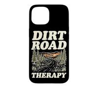 Carcasa para iPhone 15 Dirt Road Therapy Bosque Al Aire Libre Senderismo Rutas Camping