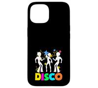 Carcasa para iPhone 15 Disco de Patines Boombox Retro Vintage de Regreso a los 80